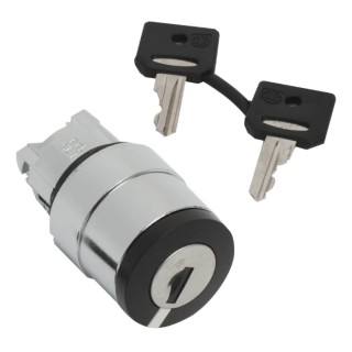Schneider Electric Harmony 2-position Key Switch Head, Latching, 22 mm Cutout ZB4BG420