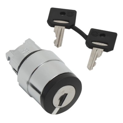 Schneider Electric Harmony 2-position Key Switch Head, Latching, 22 mm Cutout ZB4BG420