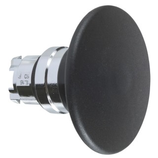 Schneider Electric Harmony XB4 Series Black Spring Return Mushroom Round Push Button Head 22mm Cutout ZB4BR2