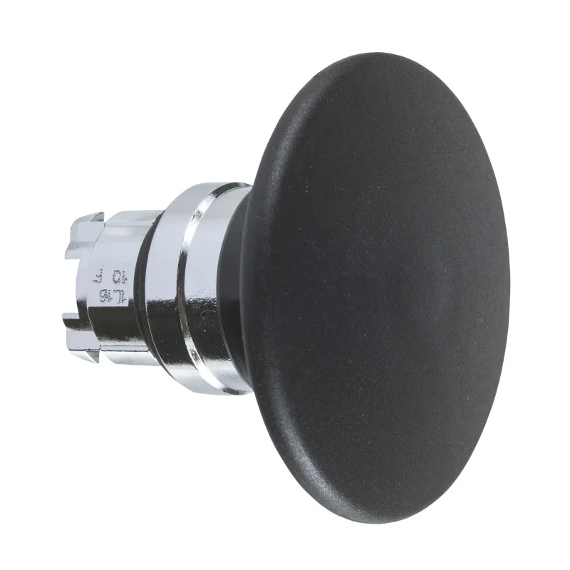 Schneider Electric Harmony XB4 Series Black Spring Return Mushroom Round Push Button Head 22mm Cutout ZB4BR2