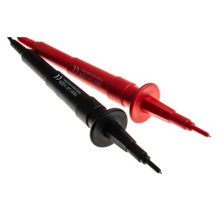 RS PRO Fused Test Lead Kit CAT III 1kV 50kA Right Angle Plug 1.25m Lead Length 125-3731