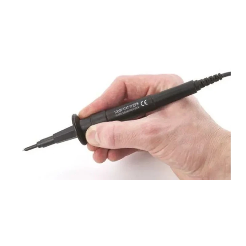 RS PRO Fused Test Lead Kit CAT III 1kV 50kA Right Angle Plug 1.25m Lead Length 125-3731