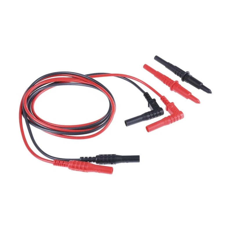 RS PRO Insulated Test Lead Kit CAT III CAT IV 20A 1.2m Lead Length 600V 1000V 125-3736