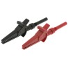 RS PRO Red Black Crocodile Clip Nickel Plated Contact 30A 125-3738