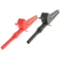 RS PRO Red Black Crocodile Clip Nickel Plated Contact 30A 125-3738