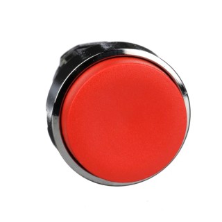Schneider Electric Harmony XB4 Series Red Spring Return Push Button Head, 22 mm Cutout, Metal, IP66 IP67 IP69K ZB4BL4