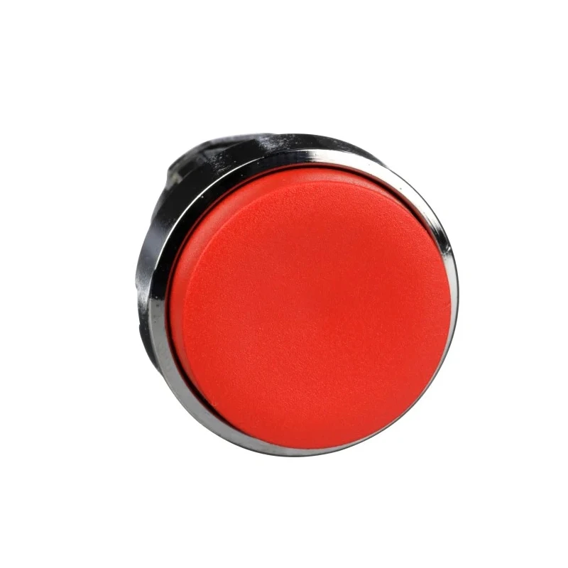 Schneider Electric Harmony XB4 Series Red Spring Return Push Button Head, 22 mm Cutout, Metal, IP66 IP67 IP69K ZB4BL4