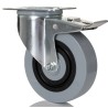 Tente Heavy Duty Braked Swivel Castor 125 mm Wheel Diameter 400 kg Load Capacity Polyamide Wheel 3477HUR125P62 grey