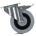 Tente Heavy Duty Braked Swivel Castor 125 mm Wheel Diameter 400 kg Load Capacity Polyamide Wheel 3477HUR125P62 grey