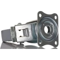 Tente Heavy Duty Braked Swivel Castor 125 mm Wheel Diameter 400 kg Load Capacity Polyamide Wheel 3477HUR125P62 grey