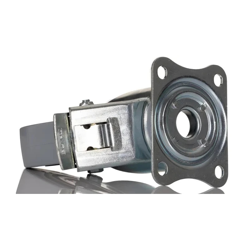 Tente Heavy Duty Braked Swivel Castor 125 mm Wheel Diameter 400 kg Load Capacity Polyamide Wheel 3477HUR125P62 grey