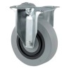 Tente Fixed Castor Wheel 400 kg Capacity, 125 mm Diameter, Polyamide, Pressed Steel Frame 3478HUR125P62 grey