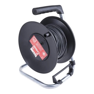 RS PRO Black Test Lead Extension Reel 50 m Cable Length 1000 V CAT II 20 A Current Rating 125-3743
