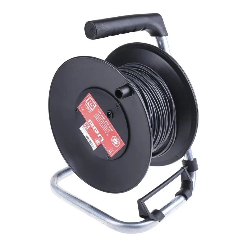 RS PRO Black Test Lead Extension Reel 50 m Cable Length 1000 V CAT II 20 A Current Rating 125-3743