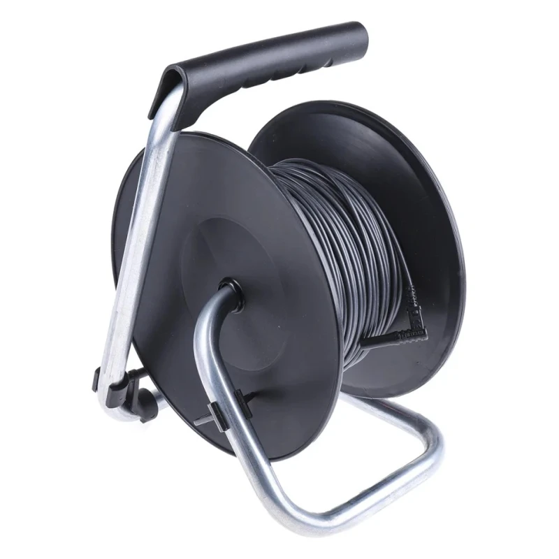 RS PRO Black Test Lead Extension Reel 50 m Cable Length 1000 V CAT II 20 A Current Rating 125-3743