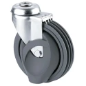 Tente Swivel Castor, 160 kg Load Capacity, 125 mm Polyurethane Wheel, Pressed Steel Frame 2875QMP125P30-13