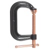 Bessey G Clamp 204 mm Jaw Opening 125 mm Jaw Depth Steel Black Finish CDF408C