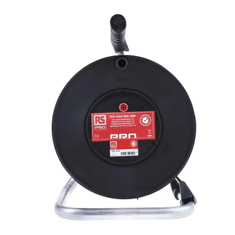 RS PRO Red Test Lead Extension Reel 50m Cable Length CAT II 125-3745