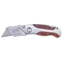 Bessey Folding Knife with Wood Handle, Folding Type, 60mm Overall Length DBKWH-EU
