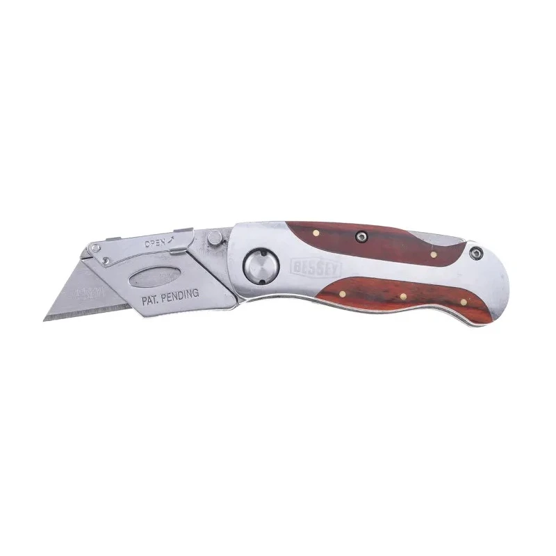Bessey Folding Knife with Wood Handle, Folding Type, 60mm Overall Length DBKWH-EU