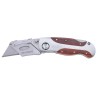 Bessey Folding Knife with Wood Handle, Folding Type, 60mm Overall Length DBKWH-EU