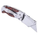 Bessey Folding Knife with Wood Handle, Folding Type, 60mm Overall Length DBKWH-EU