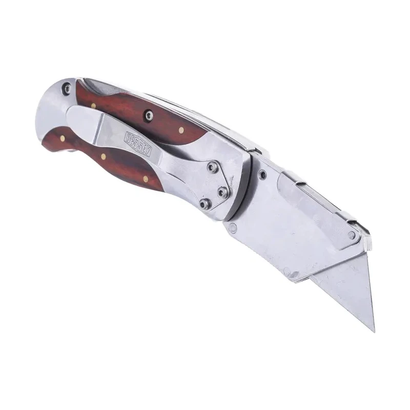 Bessey Folding Knife with Wood Handle, Folding Type, 60mm Overall Length DBKWH-EU