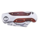 Bessey Folding Knife with Wood Handle, Folding Type, 60mm Overall Length DBKWH-EU