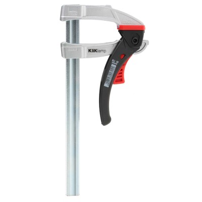 Bessey 200 mm x 80 mm Lever Clamp with 1.2kN Clamping Force, Chrome Finish KLI20