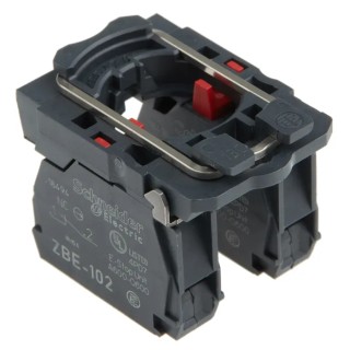 Schneider Electric Harmony Series Contact Block, 600V, 10A, 2 NC, LED Illumination ZB5AZ104