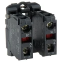 Schneider Electric Harmony Series Contact Block, 600V, 10A, 2 NC, LED Illumination ZB5AZ104