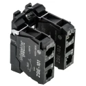 Schneider Electric Harmony Series Contact Block, 600V, 10A, Screw Terminal, 1 NO/1 NC ZB5AZ105