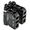Schneider Electric Harmony Series Contact Block, 600V, 10A, Screw Terminal, 1 NO/1 NC ZB5AZ105