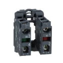 Schneider Electric Harmony Series Contact Block, 600V, 10A, Screw Terminal, 1 NO/1 NC ZB5AZ105