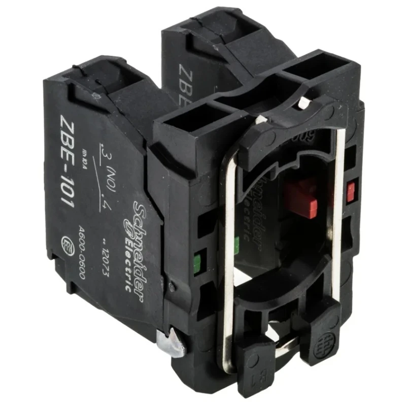 Schneider Electric Harmony Series Contact Block, 600V, 10A, Screw Terminal, 1 NO/1 NC ZB5AZ105