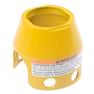 Schneider Electric Padlockable Guard for Push Buttons, Yellow, For Use With XB4 Series ZBZ1605