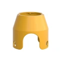 Schneider Electric Padlockable Guard for Push Buttons, Yellow, For Use With XB4 Series ZBZ1605