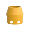 Schneider Electric Padlockable Guard for Push Buttons, Yellow, For Use With XB4 Series ZBZ1605