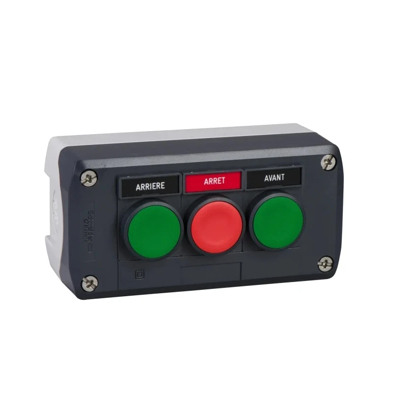 Schneider Electric Spring Return Enclosed Push Button Polycarbonate Enclosure Green Red IP66 IP69K IP67 XALD311