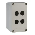 Schneider Electric Grey Glass Reinforced Plastic Harmony XAP Push Button Enclosure 4 Hole 22 mm Diameter XAPA1104