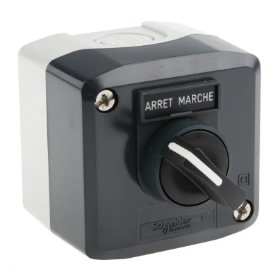 Schneider Electric Stay Put Control Station Switch Polycarbonate Push Button Black 1 NO Contact IP66 IP67 IP69 IP69K XALD132