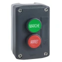 Schneider Electric Enclosed Spring Return Push Button, SPST, Polycarbonate, Red Green, IP67 IP66 IP69K XALD224
