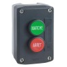 Schneider Electric Enclosed Spring Return Push Button, SPST, Polycarbonate, Red Green, IP67 IP66 IP69K XALD224