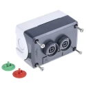 Schneider Electric Enclosed Spring Return Push Button, SPST, Polycarbonate, Red Green, IP67 IP66 IP69K XALD224