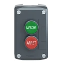 Schneider Electric Enclosed Spring Return Push Button, SPST, Polycarbonate, Red Green, IP67 IP66 IP69K XALD224