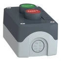Schneider Electric Enclosed Spring Return Push Button, SPST, Polycarbonate, Red Green, IP67 IP66 IP69K XALD224