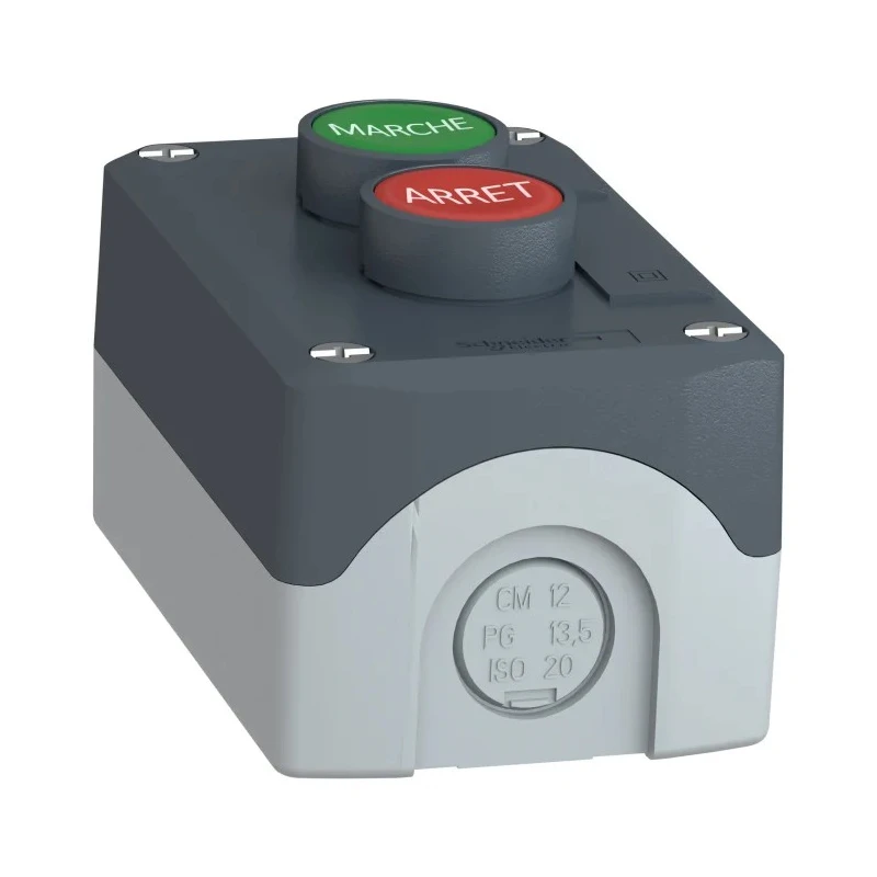 Schneider Electric Enclosed Spring Return Push Button, SPST, Polycarbonate, Red Green, IP67 IP66 IP69K XALD224