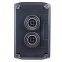 Schneider Electric Enclosed Spring Return Push Button, SPST, Polycarbonate, Red Green, IP67 IP66 IP69K XALD224