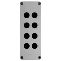 Schneider Electric Grey Glass Reinforced Plastic Harmony XAP Push Button Enclosure 8 Hole 22mm Diameter XAPA2108