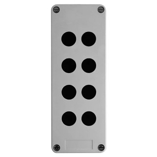 Schneider Electric Grey Glass Reinforced Plastic Harmony XAP Push Button Enclosure 8 Hole 22mm Diameter XAPA2108